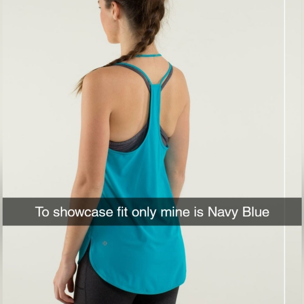 Lululemon Coastal Tank Navy Blue